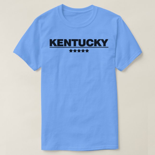 Camiseta Kentucky City Text BW TSirt (Frente do Design)