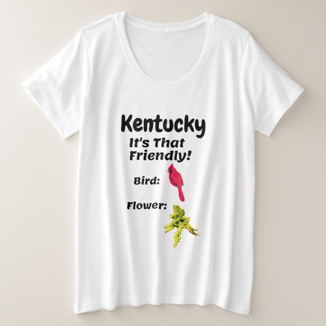 Camiseta Kentucky É tão amável (Frente do Design)