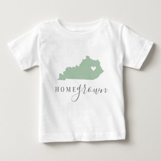 Camiseta Kentucky Home Grown | Mapa de Estado de Cores Edit (Frente)