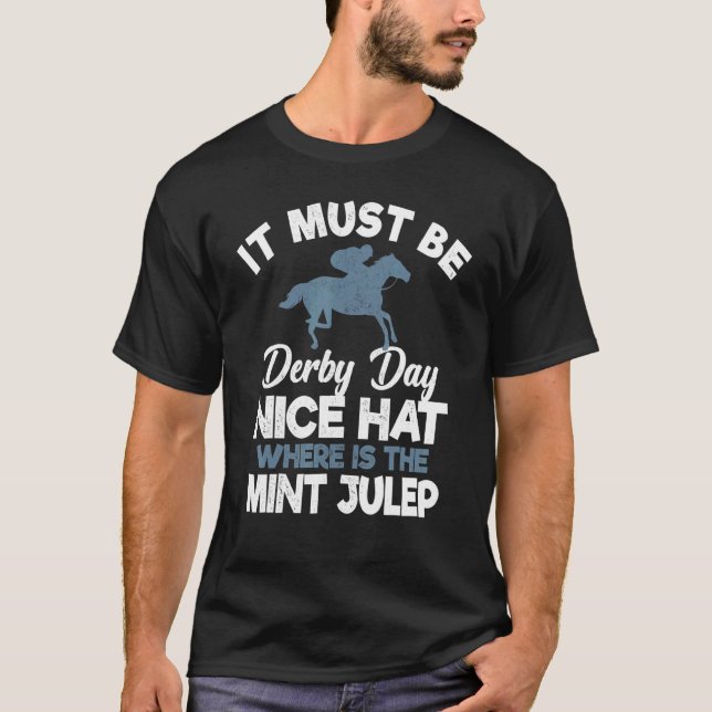 Camiseta Kentucky Horse Racing Derby Day E Mint Julep (Frente)