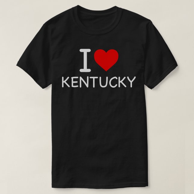 Camiseta Kentucky I Love Icon TSirt (Frente do Design)