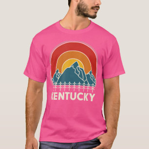 Camiseta Kentucky Souvenir Caminhando Montanhas Sunset Vint