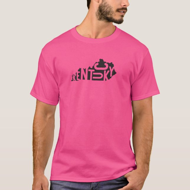 Camiseta Kentucky State Design Abstrato Kentucky Lettering (Frente)