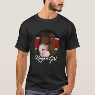 Camiseta Kenyan Flag Kenya Kenyan Girl