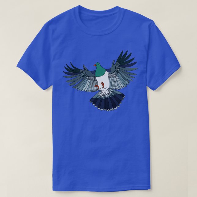 Camiseta Kereru na faixa retrô (Frente do Design)