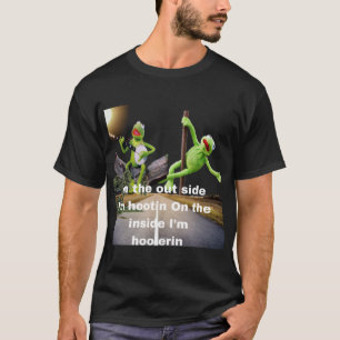Camiseta kermit Hootin e Hollerin do lado de fora