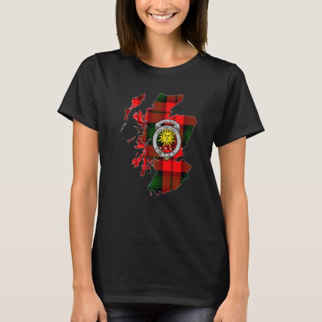 Camiseta Kerr Clan Scottish Crest e Tartan (Frente)