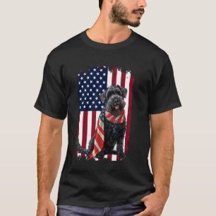 Camiseta Kerry Blue Terrier American Flag 4° De Julho Cão L