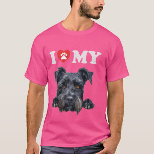 Camiseta Kerry Blue Terrier I Heart My Dog Engraçado Dog Lo