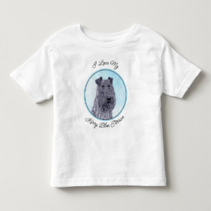 Camiseta Kerry Blue Terrier pintando uma pintura cãozinha o