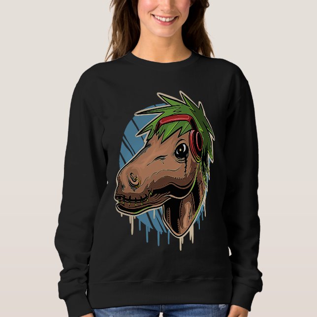Camiseta Keta Horse Techno Dj Ketamine Headphones (Frente)