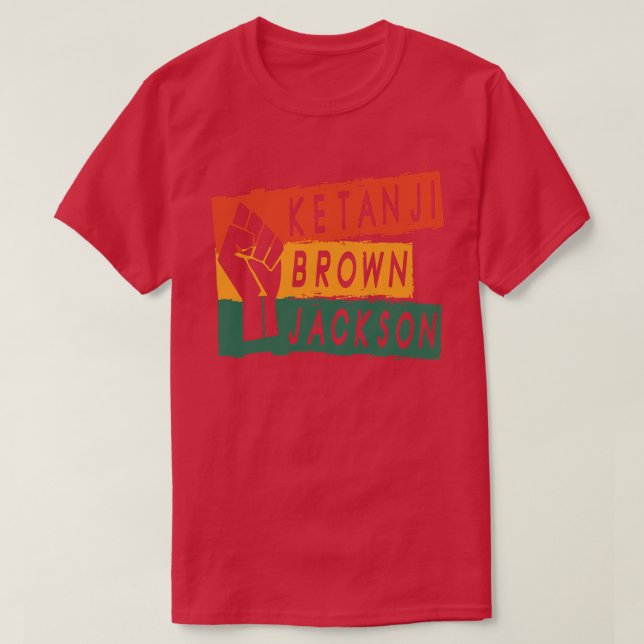 Camiseta Ketanji Brown Jackson História Negra Mulher Africa (Frente do Design)