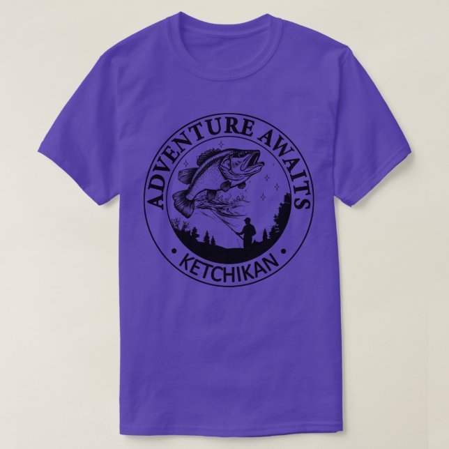 Camiseta Ketchikan Alaska USA Adventure Awaits (Frente do Design)