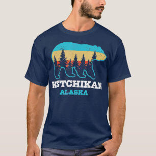 Camiseta Ketchikan Alaska Vintage Grizzly Bear Nature Souve