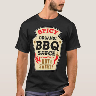 Camiseta Ketchup Barbeque Hallowe Grill Quente de Molho de 