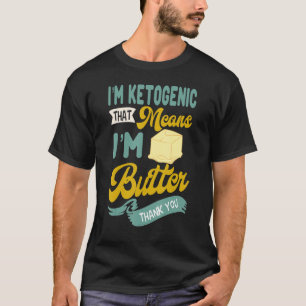 Camiseta Keto Diet Butter Ketogênico Baixo Carbo Dieticiano