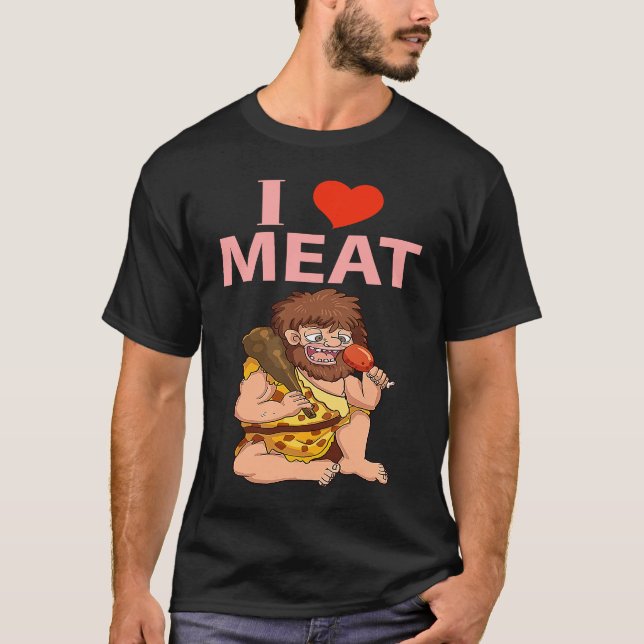 Camiseta Keto Diet Design I Love Meat (Frente)