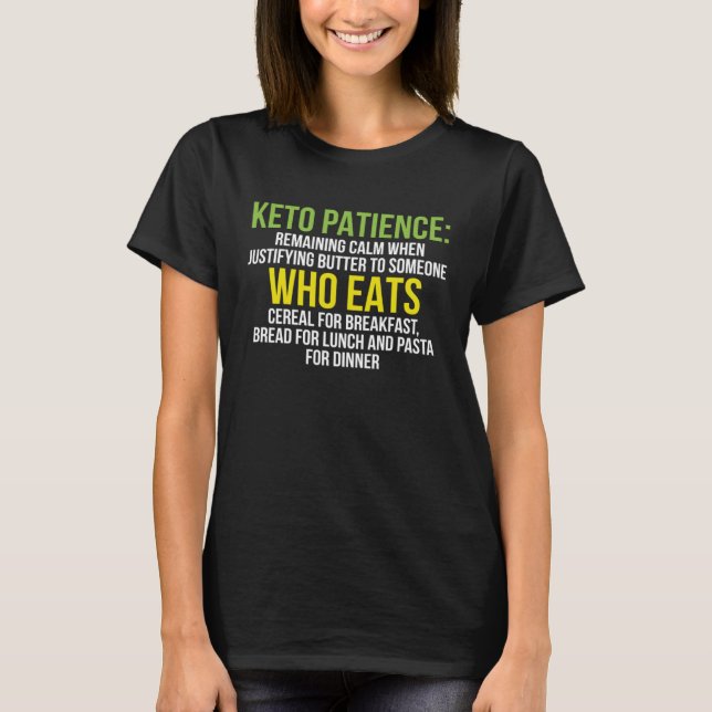 Camiseta Keto Ketones Dieta Ketones Avocado Bacon (Frente)