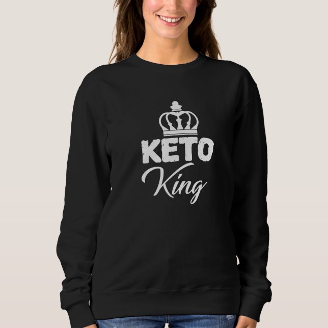 Camiseta Keto King é Neato Ketones Ketones Diet Life Comida (Frente)