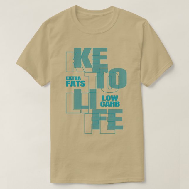 Camiseta Keto Life Low Carb (Frente do Design)