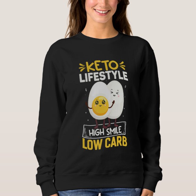Camiseta Keto Lifestyle High Smile, Funny Ketodiet Costume  (Frente)