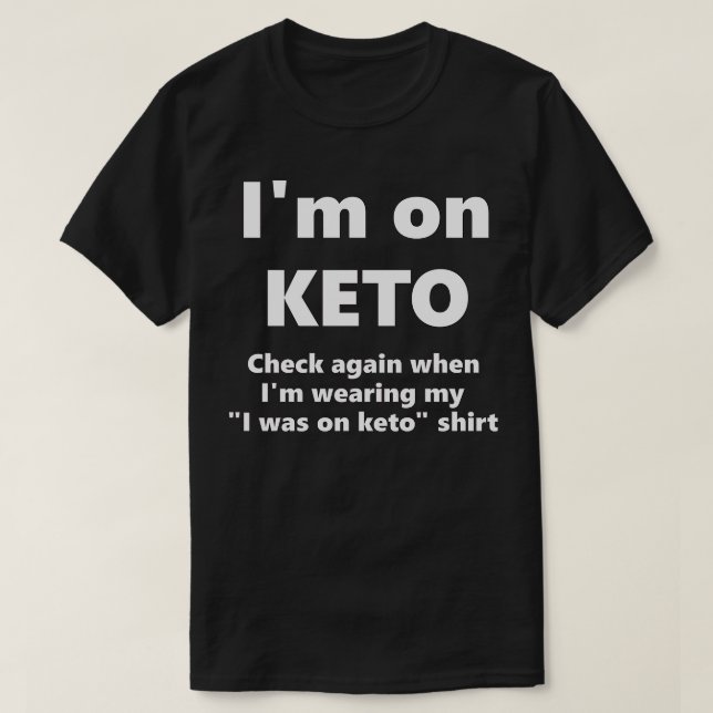 Camiseta Keto motivacional (Frente do Design)