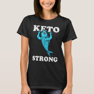 Camiseta Keto Peixe Forte Músculos Ketogênicos Dieta Alta G