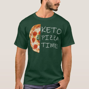 Camiseta Keto Pizza Acessórios do tempo Recebem Foodies Yog
