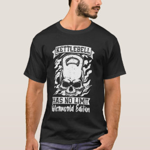 Camiseta Kettebell Skull Workout - Kettleball Exercício Gym