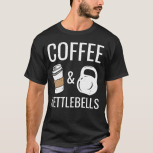 Camiseta Kettlebeldes e Café Engraçado Malhação de HIIT Gy