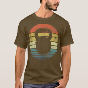 Camiseta Kettlebell Oferece Engraçado Retro Vintage Fitne