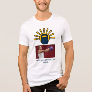 Camiseta Kettlebell Sol Personalizado Foto Dia dos Pais Mas