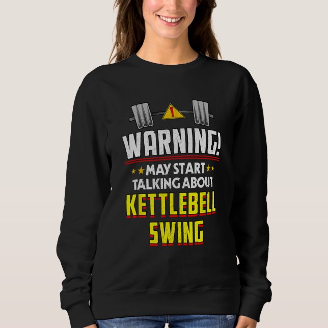 Camiseta Kettlebell Swing  Workout Humor Gym Fitness Health (Frente)