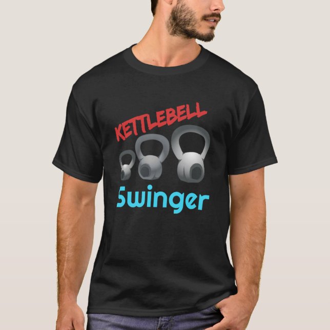 Camiseta Kettlebell Swinger Workout Gym WOD (Frente)