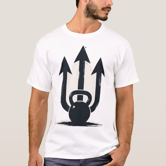 Camiseta Kettlebell Trident | Triple Arrow Strength & Power (Frente)