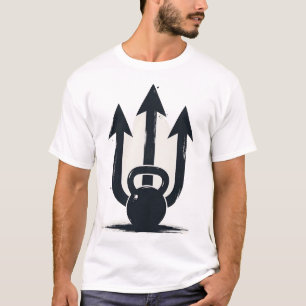 Camiseta Kettlebell Tridente Força e Poder da Tripla Seta