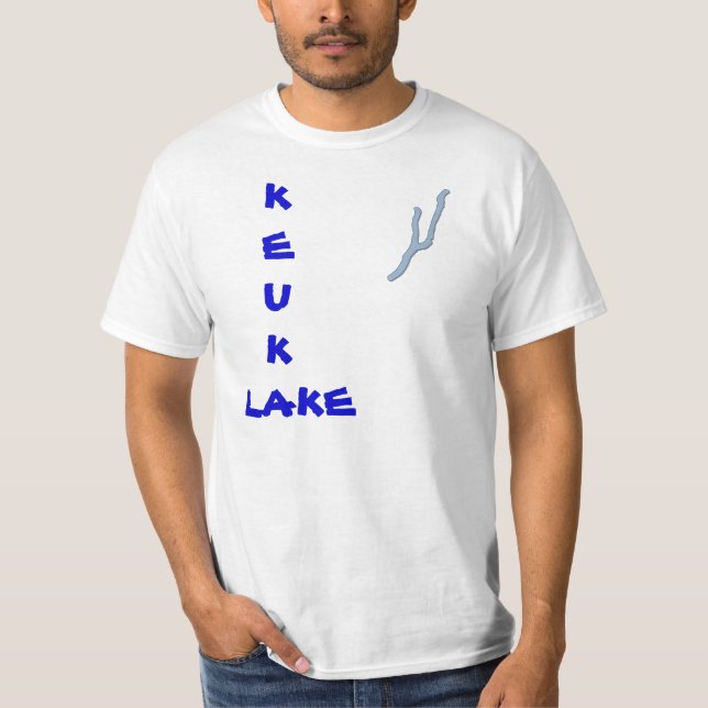 Camiseta keuka Y, LAGO de KEUK (Frente)