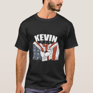 Camiseta Kevin Birthday Patriotic First Name Personalizado 