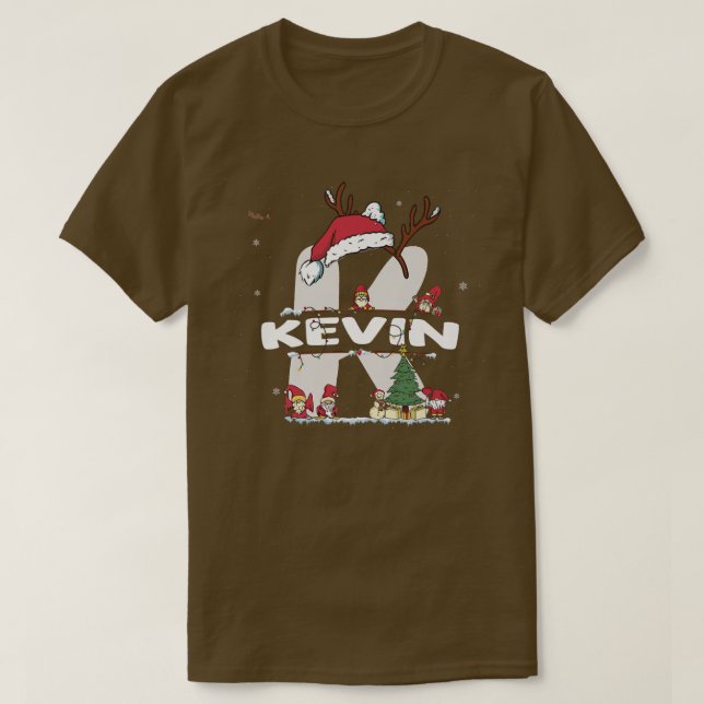 Camiseta Kevin Christmas w Kevin Name para o xmas engraçado (Frente do Design)