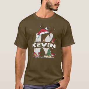 Camiseta Kevin Christmas w Kevin Name para o xmas engraçado