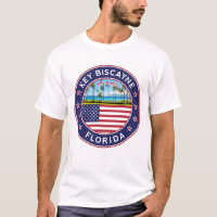 Key Biscayne, Florida Beach com Palmtree