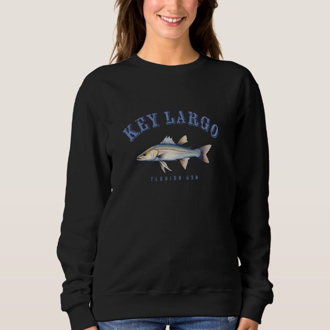 Camiseta Key Largo Florida Keys Snook Fish Design (Frente)