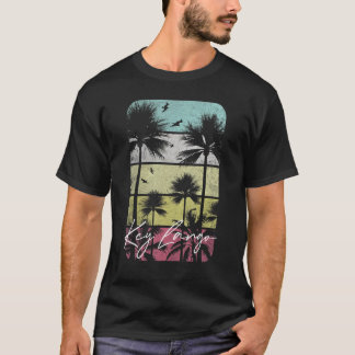 Camiseta Key Largo Florida Retro Vintage Beach Surf Surfing