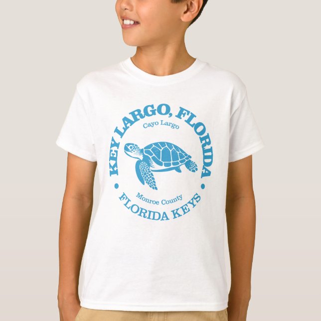Camiseta Key Largo (tartaruga marinha) (Frente)