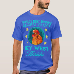 Camiseta Key West Florida Alarm Clock Chicken Rooster Souve