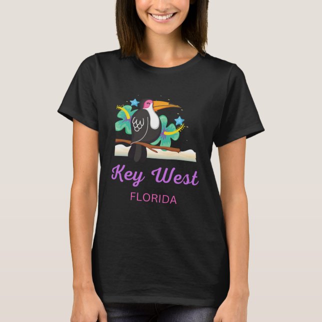 Camiseta Key West Florida Beach Toucan (Frente)
