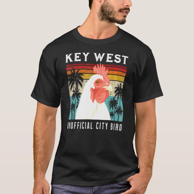Camiseta Key West Flórida City Bird Souvenir (Frente)