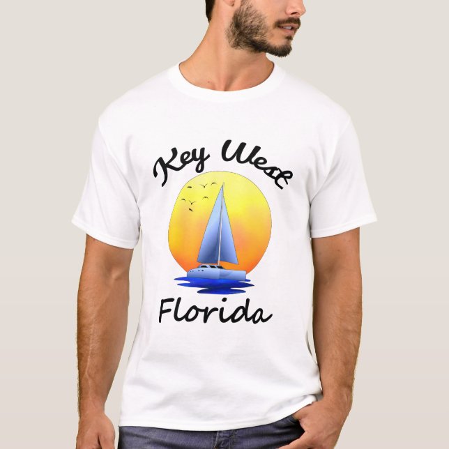 Camiseta Key West Florida fecha a navigação (Frente)