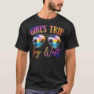 Camiseta Key West Florida Girls Trip Sunglass Summer Girl