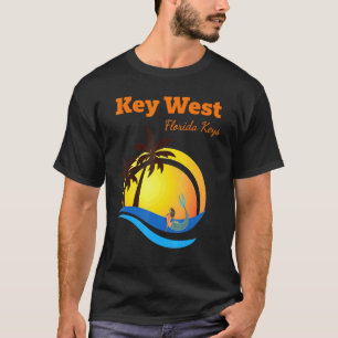 Camiseta Key West Florida Keys Tropical Mermaid Vacay So